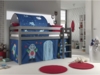 Vipack Spielbett 'Pino' mit Textilset Vorhang und Tunnel 'Astro'