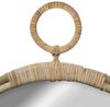 Spiegel, Rattan, rund, Durchmesser 38 cm, beige Bild 3