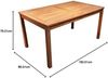 Klassischer Premium Teak Tisch rechteckig Gartentisch Teakholz Teakmöbel 150 cm Bild 2