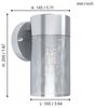 Eglo 98741 Outdoor Wandleuchte FANTECOLO edelstahl klar L:10cm H:20cm T:14,5cm IP44 Bild 4
