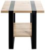 Beistelltisch >47477< in eiche, schwarz - 45x45x45cm (BxHxT) Bild 4