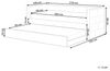 Ausziehbett Samtstoff CHAVONNE II 90 x 200 cm Schwarz Bild 3