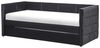 Ausziehbett Samtstoff CHAVONNE II 90 x 200 cm Schwarz Bild 4