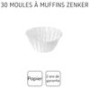 Fackelmann Muffin-Pergamentbackförmchen Weiß 7 x 3,5cm 30 Stück Antihafteffekt Bild 4