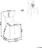 Esszimmerstuhl 2er Set ERIE Holz Grau Bild 3