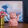 Donkey Winkekatze Lucky Cat Pink Bild 2