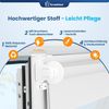 Grandekor Doppelrollo Klemmfix ohne Bohren Weiß 75x150 cm(Stoffbreite 71cm) Fenster Rollos für innen Klemmrollos Duo Rollos für Fenster ohne Bohren mit Bohren Privatschutz UV-Schutz Zebrarollo Bild 4