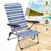 AKTIVE 62258 – 2er-Pack Klappstühle mit Mehreren Positionen für Strand, Garten, Terrasse oder Camping | Maße 47 x 50 x 85 cm | 5-Fach verstellbare, ergonomische Armlehne Bild 3