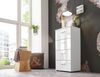 BMG Möbel Schubladen Kommode Sideboard Tower Marbella in Hochglanz weiß Höhe 91 Breite 44 Tiefe 32 cm Bild 1