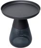 Kare Design Beistelltisch Bottiglia Smoke, Schwarz, 50cm Durchmesser, Luxuriöses Modernes Design, Rund, Leicht, Couchtisch, Wohnzimmertisch, Tischplatte Stahl, Gefärbtes Glas, 52 x 50 x 50 cm (H/B/T) Bild 5