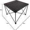 faltbarer Camping-Tisch Klapptisch Picknicktisch Tragetasche schwarz groß Bild 2