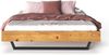 Moebel-Eins Massivholzbett, CURBY Kufenbett ohne Kopfteil, Material Massivholz, rustikale Altholzoptik, Fichte, Kufen schwarz Bild 3