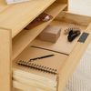 IDIMEX Nachtkommode TEPERA, Nachtkommode mit 2 Schubladen und Ablage aus Massivholz Gebeizt Bild 4