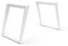 Tischgestell Metall Weiß Schräg (2er-Set) Bild 2