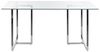 Esstisch ENVIA 160 cm 90 cm Sicherheitsglas Silber Bild 4