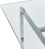 Esstisch ENVIA 160 cm 90 cm Sicherheitsglas Silber Bild 5
