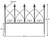 DanDiBo Rankhilfe Metall Blumengitter 60 cm Freistehend Rankgitter 96015 Steckzaun Kletterhilfe Stab Rost Imitat Bild 2