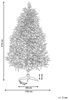 Künstlicher Weihnachtsbaum 210 cm blau FARNHAM Bild 3