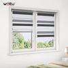 WOLTU Doppelrollo Weiss+Grau+Anthrazit 60x150 cm Bild 2