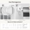 WOLTU Doppelrollo Weiss+Grau+Anthrazit 60x150 cm Bild 4