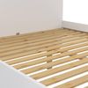 Dmora - Orthopädisches Doppelbett LattenrostFloria, Bettgestell, Orthopädischer Lattenrost, Lattenroste für Bettstruktur, 207x166 h80 cm, Weiß Bild 4