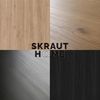 Skraut Home | Esszimmertisch | Küchentisch, Esstisch | 140 | Für 6 Gäste | Hölzerne Beine | Moderner Stil | Eiche Schwarz Bild 4
