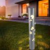 Dekorative LED Solarleuchte FantasyLight aus Aluminium - Lichtfarbe warmweiß 3500K und kaltweiß 6500K umschaltbar - Abmessungen: 70 x 690 mm - Solarlampe Garten Außenleuchte Bild 2
