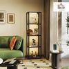 HOMCOM Stehlampe Wohnzimmer Dimmbar mit 3 Helligkeit, Dimmbar, Beleuchtung, Regal, LED, Warmweiß, Standleuchte für Wohnzimmer Schlafzimmer Bild 2