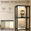 HOMCOM Stehlampe Wohnzimmer Dimmbar mit 3 Helligkeit, Dimmbar, Beleuchtung, Regal, LED, Warmweiß, Standleuchte für Wohnzimmer Schlafzimmer Bild 5