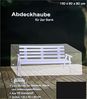 Abdeckhaube anthrazit für 2-Sitzer Bank Möbelabdeckung Schutzhülle 130x60x80cm Bild 2