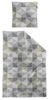 Irisette Biber Bettwäsche Koala 8646-30 Geometrisch Grau Gelb 135x200 Bild 2