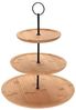 Runde Bambus-Etagere Servierregal 3-stöckig Ø28xH35cm Bild 3