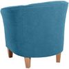 Livia Sessel Veloursstoff Petrol Buche Natur Bild 4