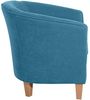 Livia Sessel Veloursstoff Petrol Buche Natur Bild 5