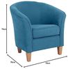 Livia Sessel Veloursstoff Petrol Buche Natur Bild 3