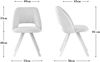 B&D home Esszimmerstuhl MARY 2er Set | Cord Küchenstuhl Polsterstuhl für Küche, Esszimmer, Büro | modern landhaus | Grau Bild 3