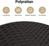 vidaXL 7-tlg. Garten-Sofagarnitur mit Kissen Schwarz Poly Rattan 3265542 Bild 4