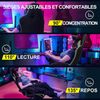 GTPLAYER Gaming-Stuhl Bürostuhl mit Massagefunktion, Fußstütze, Kopfstütze (Packung), Ergonomischer Gamer Stuhl Maximale Belastung 150 kg, 360° drehbar Bild 4