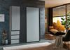 Schwebetürenschrank >Stade< in SAHARAGRAU / GRAPHIT - 168x198x63cm (BxHxT) Bild 2