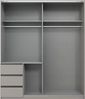 Schwebetürenschrank >Stade< in SAHARAGRAU / GRAPHIT - 168x198x63cm (BxHxT) Bild 3