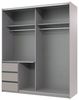 Schwebetürenschrank >Stade< in SAHARAGRAU / GRAPHIT - 168x198x63cm (BxHxT) Bild 4