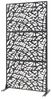 Indoor Trennwand Poskind Stahl 200x100x50 cm Schwarz [casa. pro] Bild 2