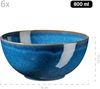 Mäser 931945 Frühstücksset Ossia für 6 Personen, Steinzeug, rund, blau (1 Set, 18-teilig) Bild 4