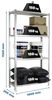 Simonrack Schwerlastregal, Lagerregal, 150 x 100 x 30 cm, Metallregal, Kellerregal, Biegestelle 150 kg, 4 Holzfachböden, Verzinkt/Holz - Maderclick Bild 2