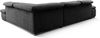 Cavadore Ecksofa Alkatraz / Großes Sofa in L-Form mit Ottomanen links und verstellbaren Kopfstützen/ Modernes Design / 274 x 66 x 228 cm / Schwarz Bild 5