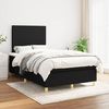 vidaXL Boxspringbett mit Matratze Schwarz 120x200 cm Stoff, Härtegrad: H2 [3142163] Bild 2