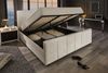 riess-ambiente Boxbett PRESTIGE 180x200cm creme Bouclé – mit Bettkasten & Kopfteil gepolstert (Einzelartikel, 1-St), Teddystoff-Optik, Stauraum unter der Liegefläche, elegantes Design Bild 4