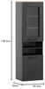 Schildmeyer Hochschrank Malte, Holzwerkstoff, Schwarzmatt/Artisaneiche Dekor, 79,8 x 32 x 58,3 cm Bild 3