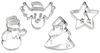 Ausstecher Schneemann 8 cm Edelstahl [PG blau] Bild 3