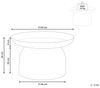 Couchtisch TORRENS Metall Pastellrosa Bild 3